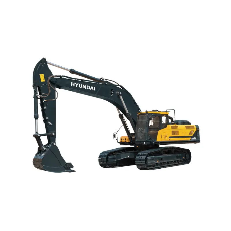 Hyundai HX380A L Crawler Excavator Cummins L9 Stage 5 Tier 4 Final diesel engine Hyundai HX380A L crawler excavator on construction site