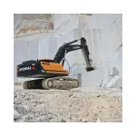 Hyundai HX380L excavator side view showing heavy-duty undercarriage
